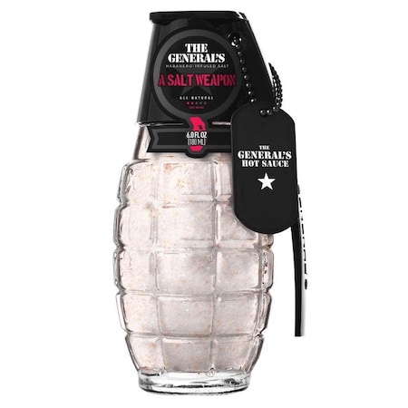 The Generals Hot Sauce The General's Hot Sauce A Salt Weapon Habanero Peppers Seasoning Salt 6 oz 0311-048